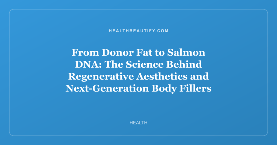 From Donor Fat to Salmon DNA: The Science Behind Regenerative Aesthetics and Next-Generation Body Fillers