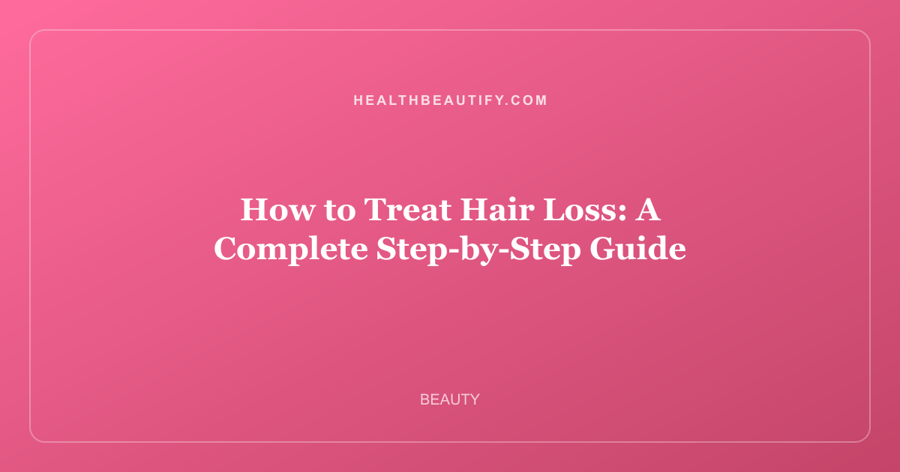 How to Treat Hair Loss: A Complete Step-by-Step Guide