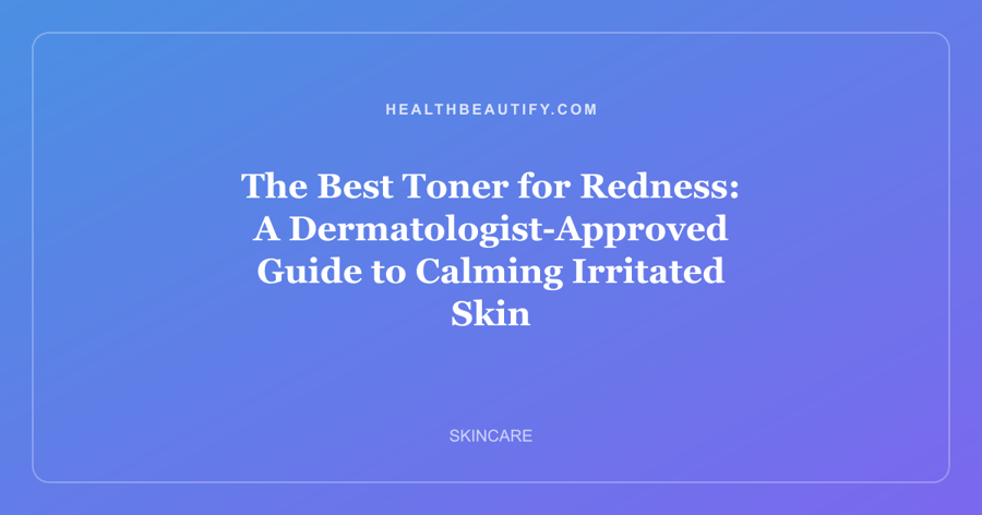 The Best Toner for Redness: A Dermatologist-Approved Guide to Calming Irritated Skin