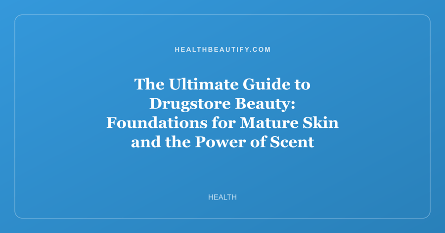 The Ultimate Guide to Drugstore Beauty: Foundations for Mature Skin and the Power of Scent Memory