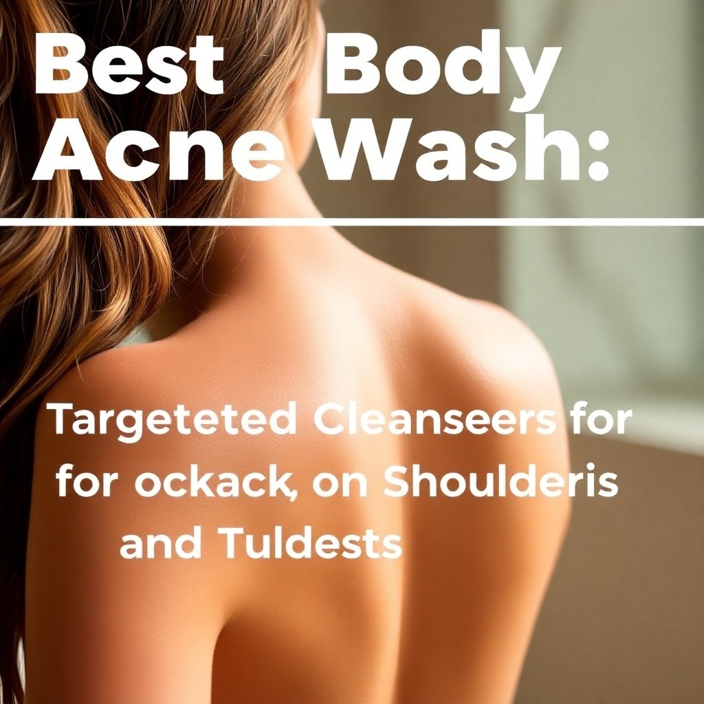 Best Body Acne Wash: Targeted Cleansers for Back, Chest, and Shoulder Breakouts