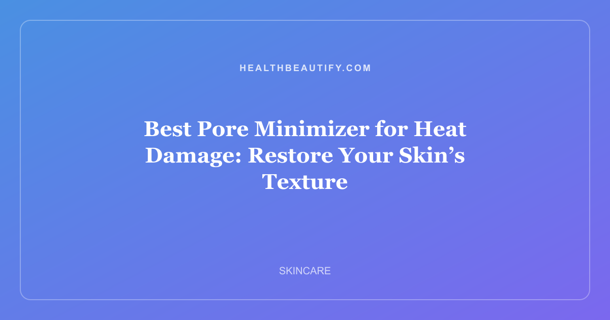 Best Pore Minimizer for Heat Damage: Restore Your Skin’s Texture