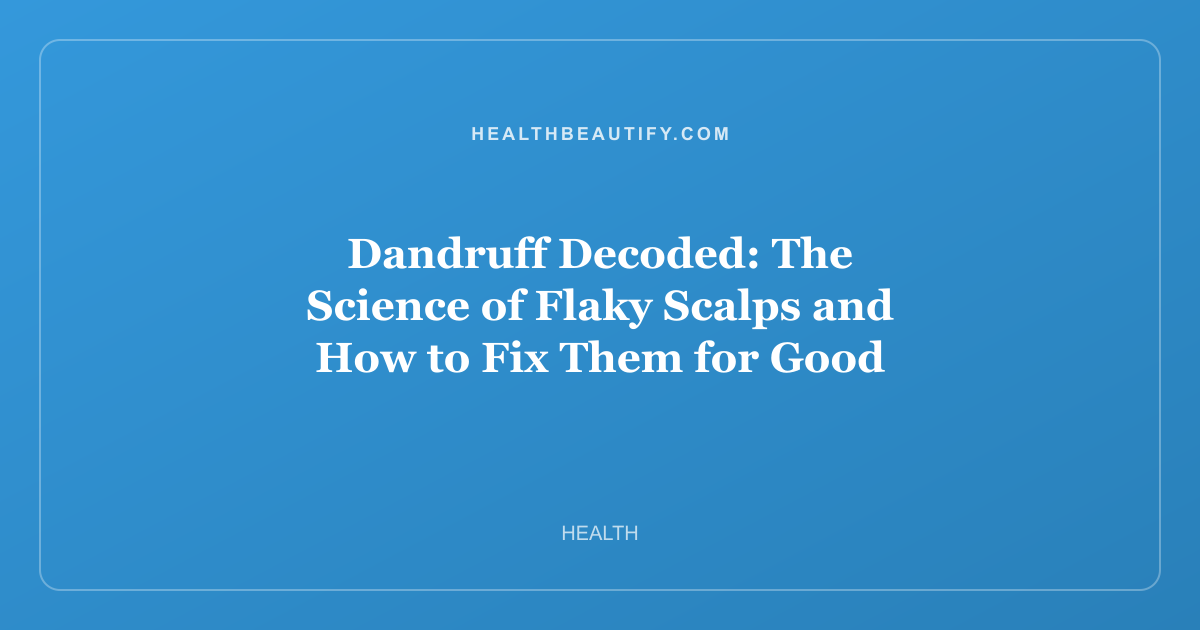 Dandruff Decoded: The Science of Flaky Scalps and How to Fix Them for Good
