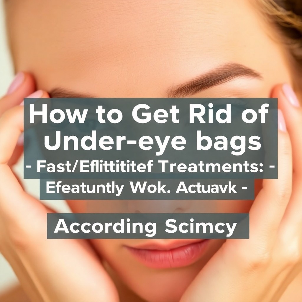 How to Get Rid of Under-Eye Bags: Fast, Effective Treatments That Actually Work According to Science