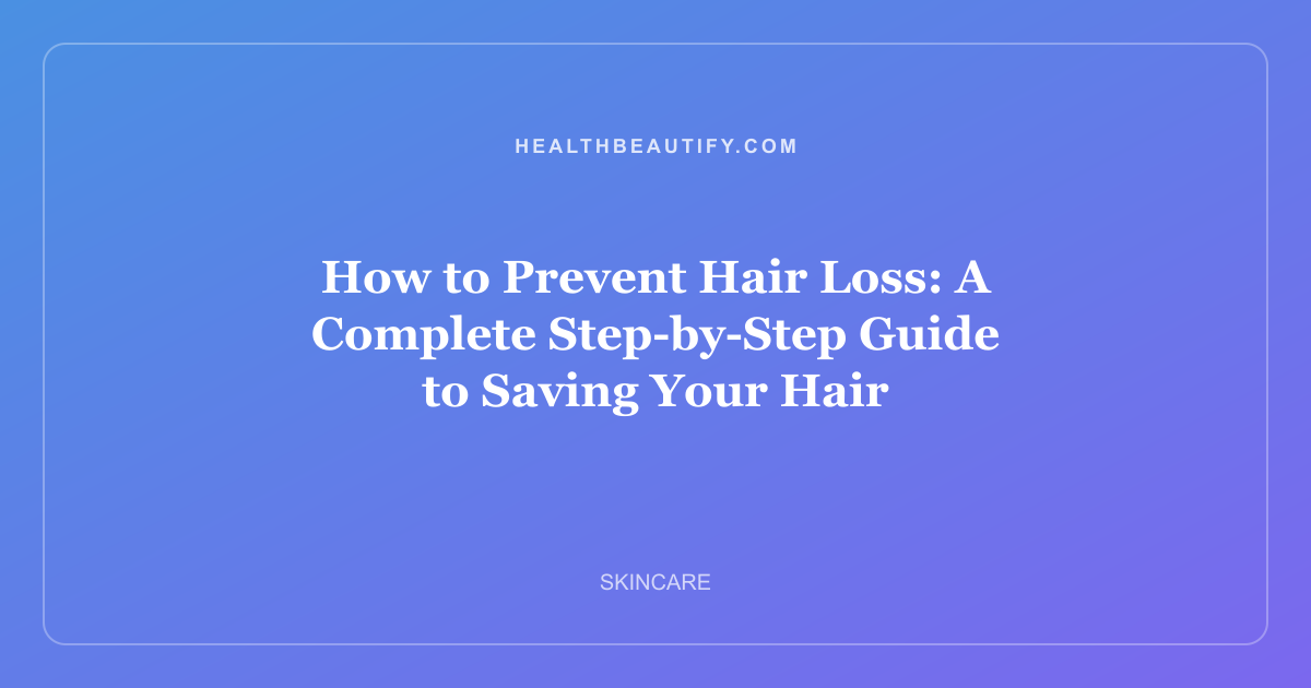 How to Prevent Hair Loss: A Complete Step-by-Step Guide to Saving Your Hair