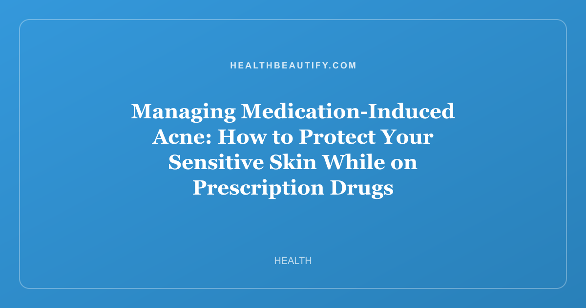 Managing Medication-Induced Acne: How to Protect Your Sensitive Skin While on Prescription Drugs