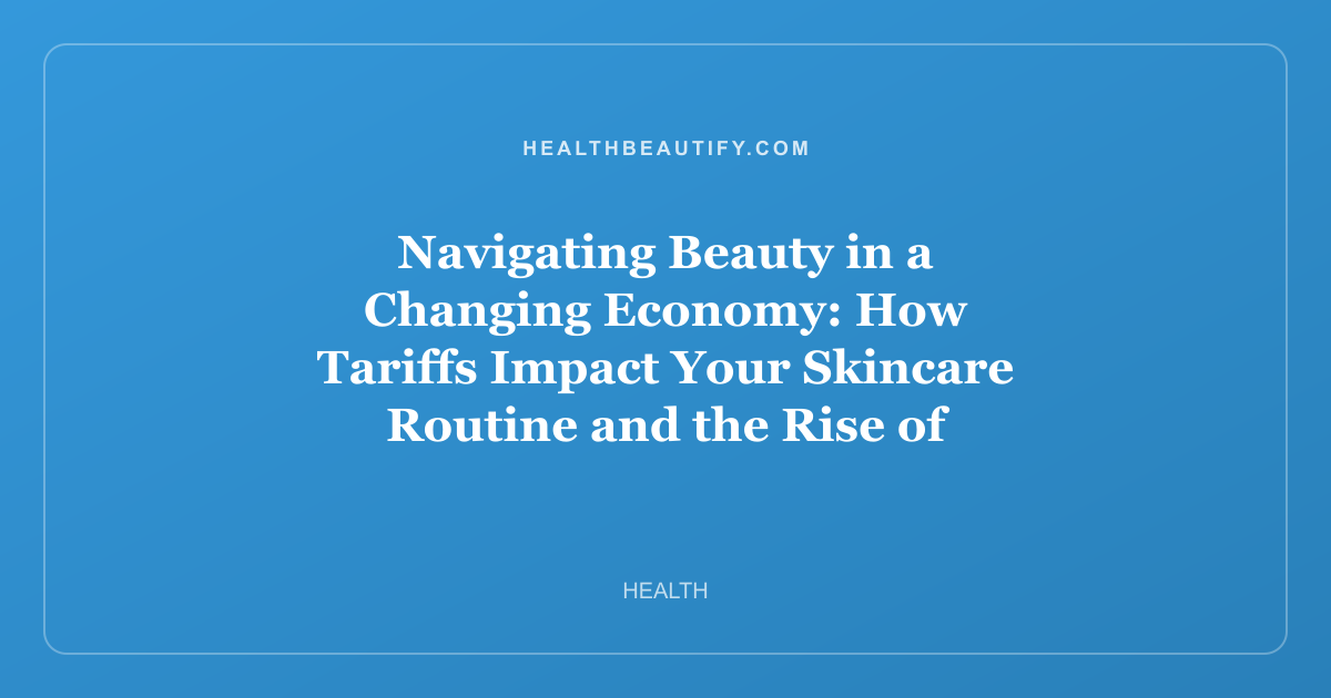 Navigating Beauty in a Changing Economy: How Tariffs Impact Your Skincare Routine and the Rise of Smart Self-Tanning Solutions