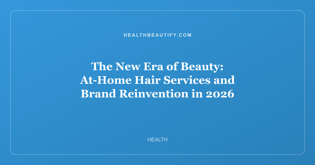 The New Era of Beauty: At-Home Hair Services and Brand Reinvention in 2026