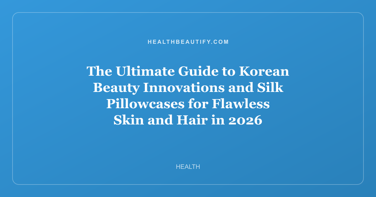 The Ultimate Guide to Korean Beauty Innovations and Silk Pillowcases for Flawless Skin and Hair in 2026
