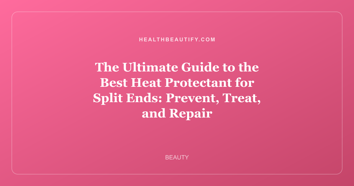 The Ultimate Guide to the Best Heat Protectant for Split Ends: Prevent, Treat, and Repair