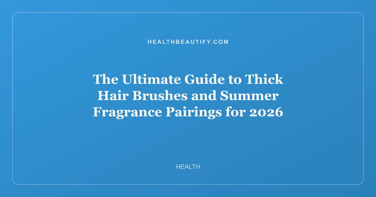 The Ultimate Guide to Thick Hair Brushes and Summer Fragrance Pairings for 2026