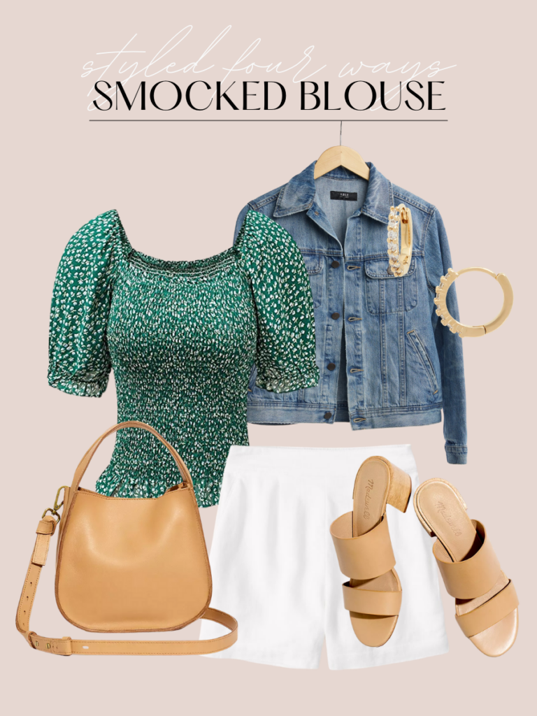 Smocked blouse styled 4 ways Smocked blouse styled 4 ways