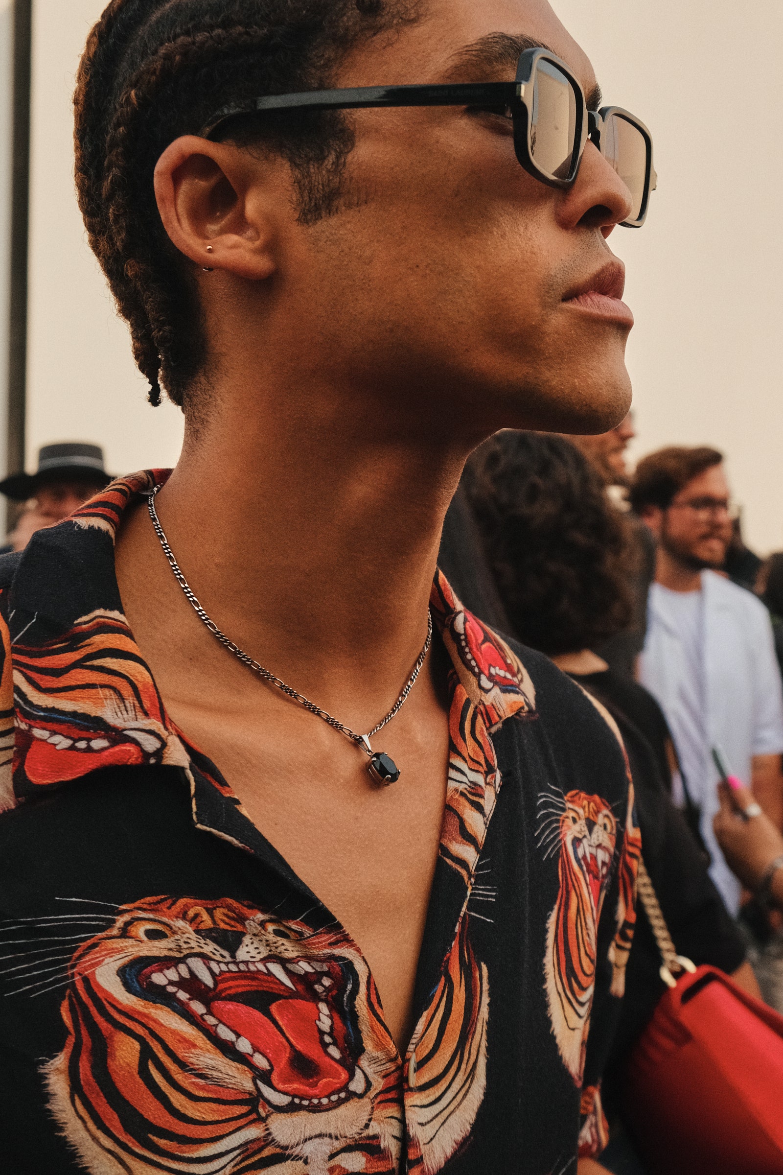 Image may contain Human Person Skin Necklace Jewelry Accessories Accessory and Hair