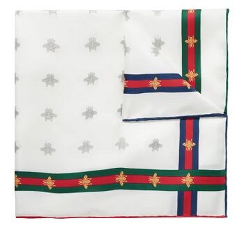 Gucci Silk-Twill Printed Pocket Square
