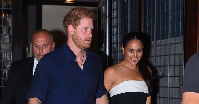 Meghan Markle Just Wore a Strapless, Flowy Jumpsuit for Date Night in NYC Meghan Markle Just Wore a Strapless, Flowy Jumpsuit for Date Night in NYC
