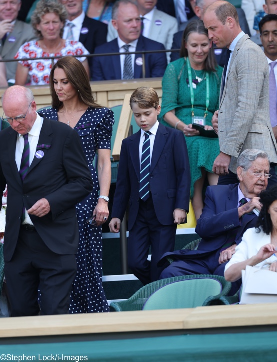 The Duchess Wears Alessandra Rich as Prince George Goes to Wimbledon for the First Time The Duchess Wears Alessandra Rich as Prince George Goes to Wimbledon for the First Time