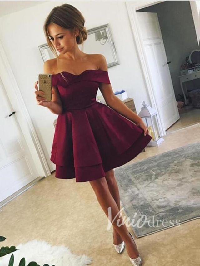 How To Choose The Perfect Homecoming Dress 22 dark red Homecoming Dress