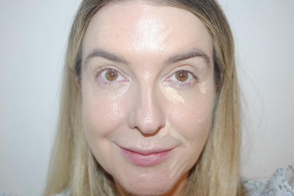 Charlotte Tilbury Beautiful Skin Radiant Concealer Review & Swatches 13 Beautiful Concealer Applied to right side in shade 3.5