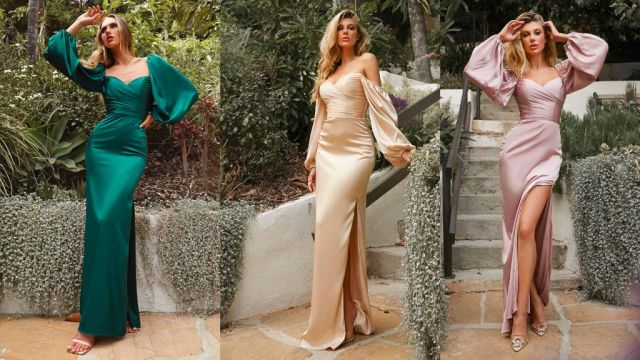 10 Trendiest Satin Bridesmaid Dresses for 2022 - Best Styles & Colors for All Maids of Honor 5 Satin bridesmaid dresses with sweetheart necklines and trendy sleeves