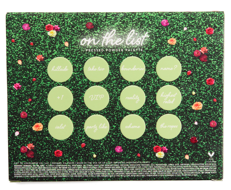 ColourPop On the List Palette Review & Swatches ColourPop On the List Palette Review & Swatches