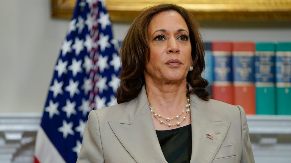 Harris breaks 50-50 deadlock to advance landmark climate, tax, health bill Harris breaks 50-50 deadlock to advance landmark climate, tax, health bill