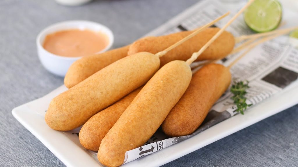 How to Make Corndog, Courtesy of Kiki Foods How to Make Corndog, Courtesy of Kiki Foods