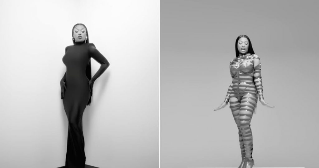 Megan Thee Stallion Rocks Cutout and Snakeskin Catsuits in Her New Music Video Megan Thee Stallion Rocks Cutout and Snakeskin Catsuits in Her New Music Video