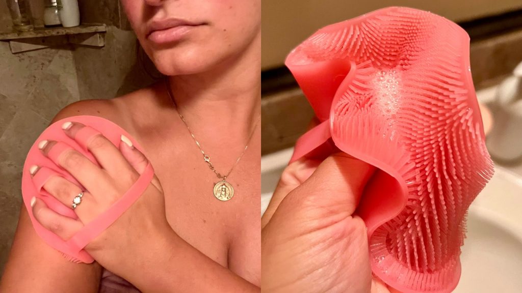 This $10 Silicone Scrubber Solved My Bacne Woes This $10 Silicone Scrubber Solved My Bacne Woes