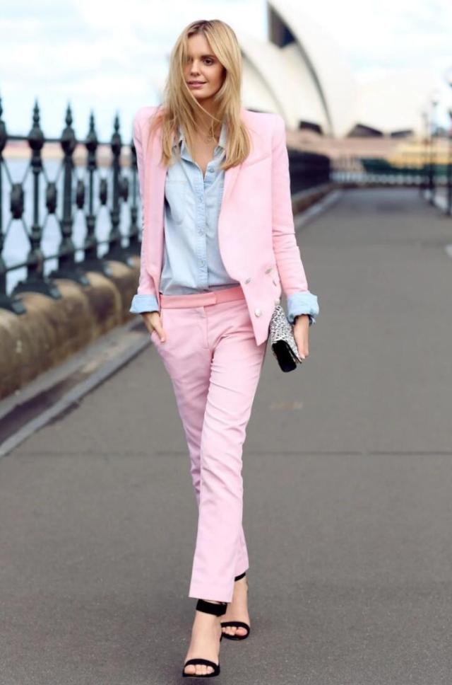 Women's Pantsuits: The Ultimate Guide on How To Wear One! 18 cool pink Pantsuit for women