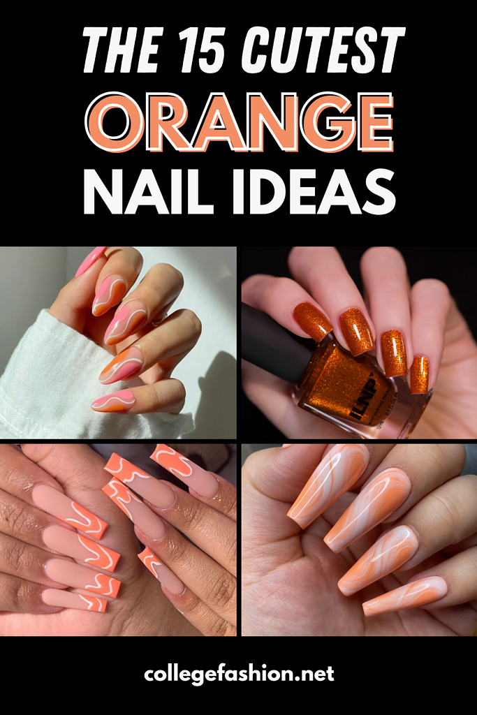 15 Refreshing Orange Nail Designs To Try