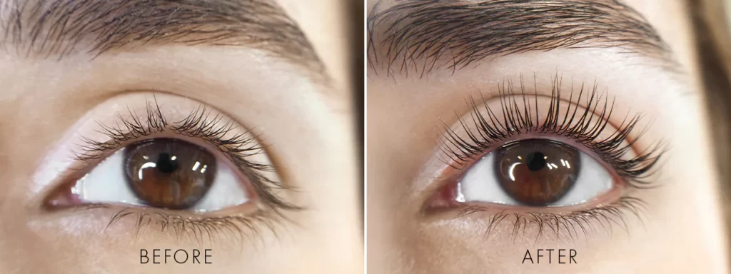 lash lift kit before after